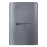 Conjunto Interruptor Simples Horizontal 4x2 - Novara Preto Grafite Total